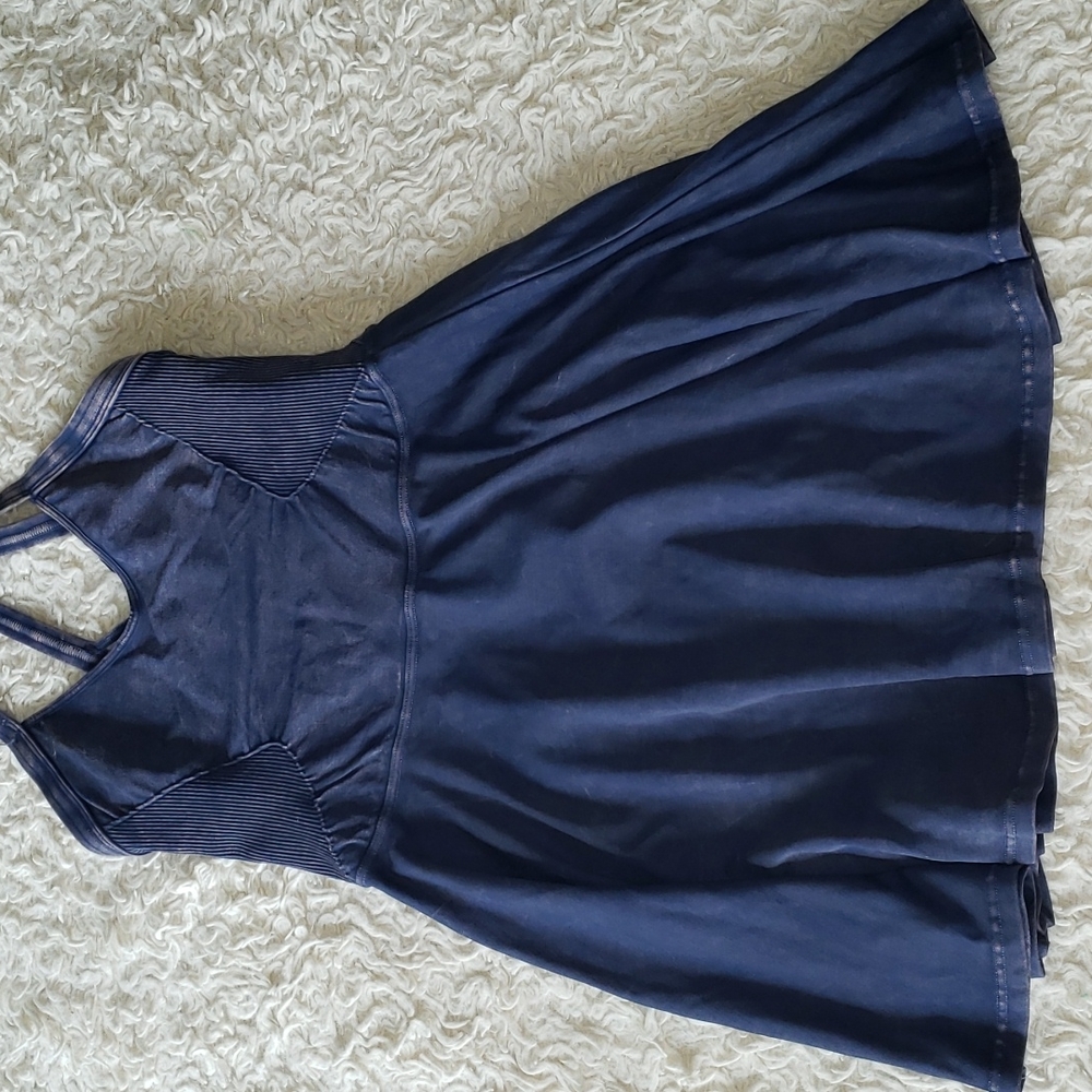 Free People Good Karma Dress Navy M/L Nwot - Picture 9 of 16